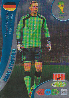 Manuel Neuer Germany Panini 2014 World Cup Goal Stopper #355